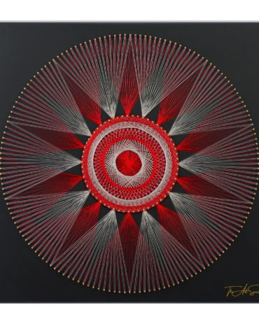 Solar Flare String Art