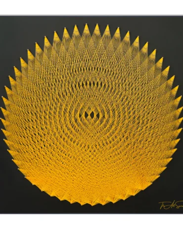 Golden Sunburst Mandala