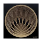 Golden Bloom String Art