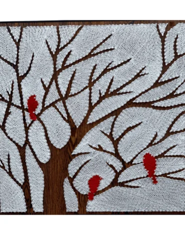 Winter Tree String Art